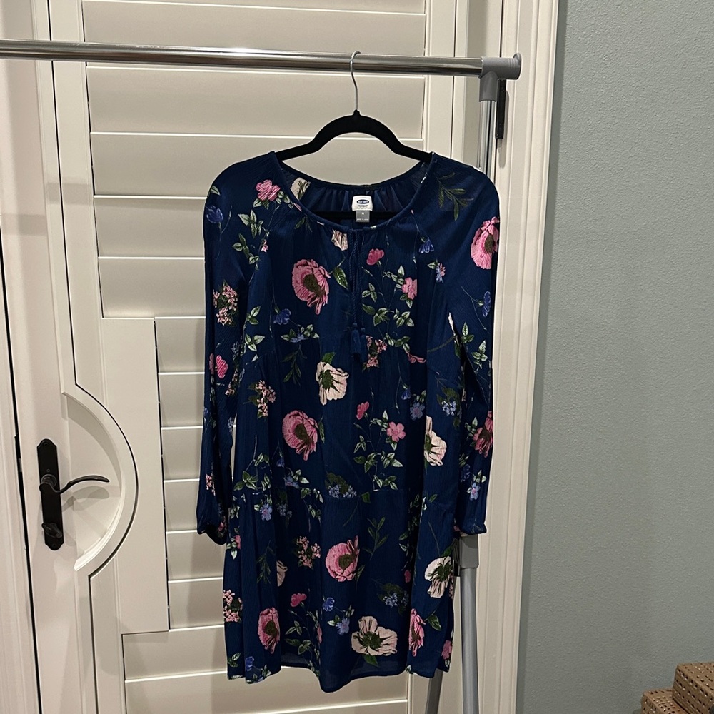 Old Navy Floral Dress - Blue and Pink